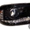 2014 Dodge Ram OEM Mopar Black Painted Custom HID Retrofit Headlights