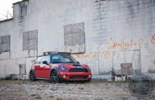 red_mini_cooper_installed