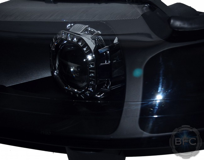2003 Ford Mustang Cobra Custom HID Projector Headlights Black Chrome