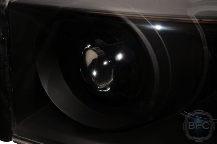 2008 Dodge Ram Quad All Black HID Projector Headlights
