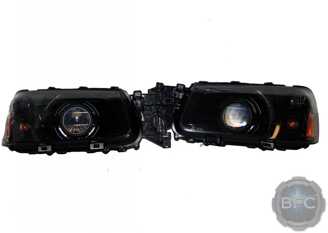 2005 Subaru Forester All Black HID D2S Projector Retrofit Custom Headlights
