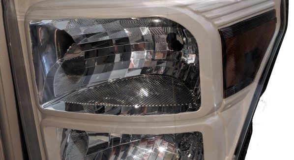 2016 Ford Super Duty Platinum White Painted Headlights Custom