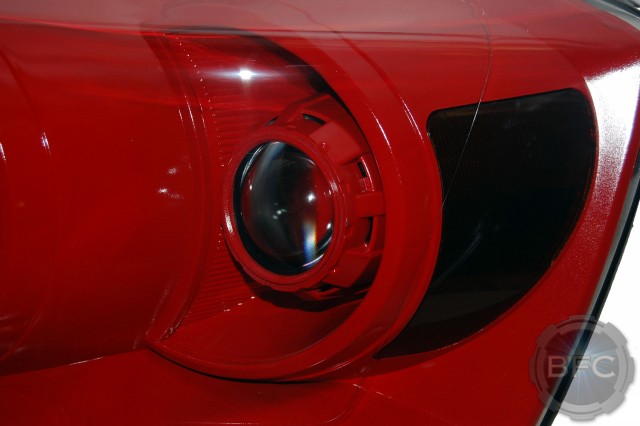 2007 Dodge Ram 3500 FIRE RED Quad HID Projector Headlight Conversion