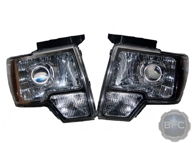 2010 Ford F150 All Chrome HID Projector Headlights