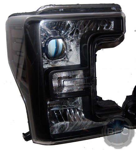 2017 Ford Super Duty HID Projector Retrofit Black Headlights