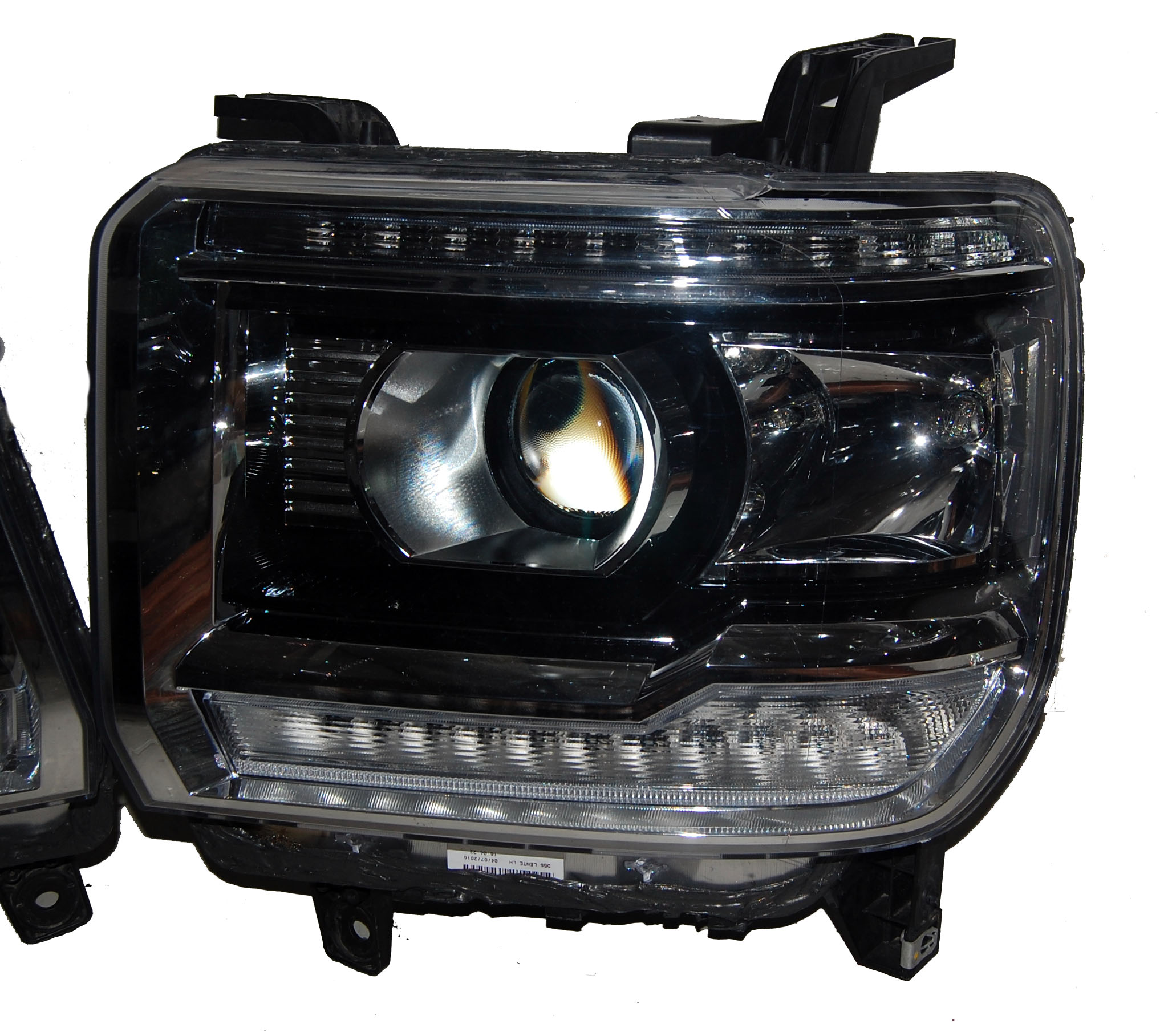 2016 GMC Sierra Denali Amber Removed HID Headlights