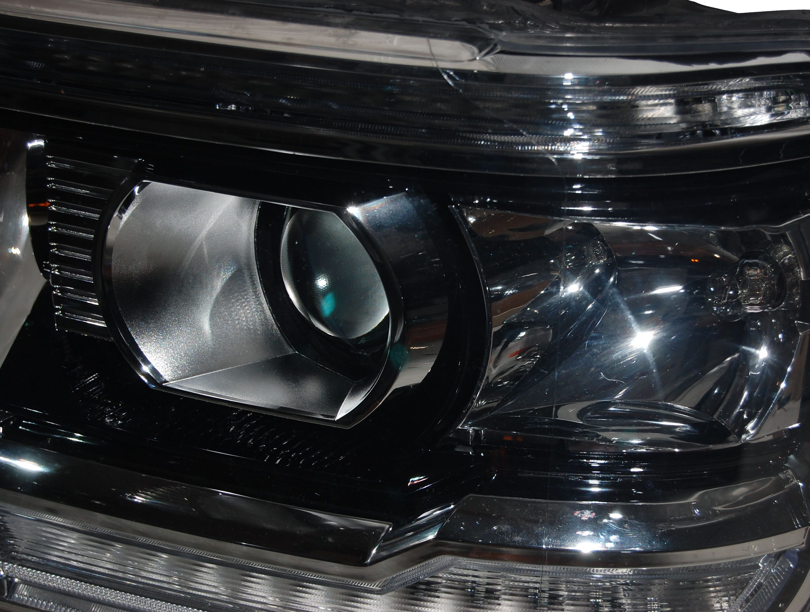 2016 GMC Sierra Denali Amber Removed HID Headlights