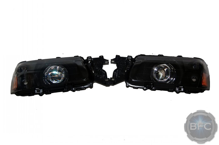 2005 Subaru Forester Black Chrome Custom Projector Headlights HID