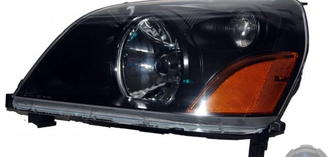 2005 Honda Pilot Custom Black Painted OEM Headlights