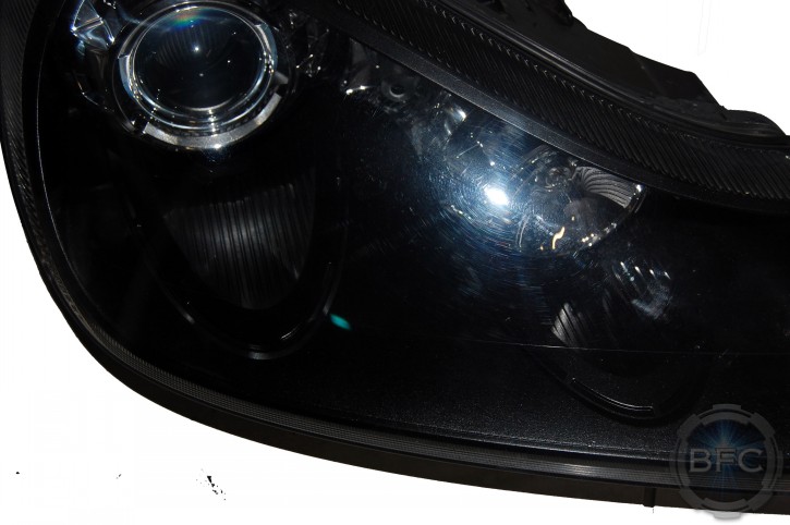 2009 Porsche Cayenne GTS Black Painted Headlights