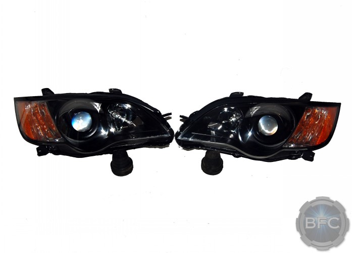 2009 Subaru Legacy All Black Custom Painted Headlights