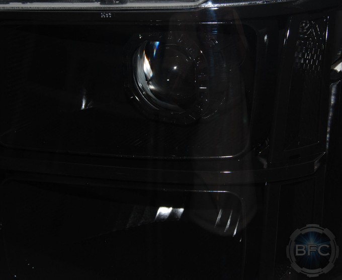 2013 GMC Sierra Gloss Black HID Headlights