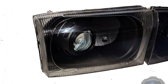 2001-2004 Ford Superduty Black HID Projector Headlights