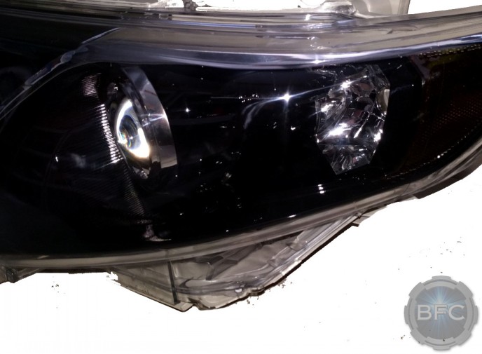 2012 Toyota Camry SE Black & Chrome HID Projector Headlights