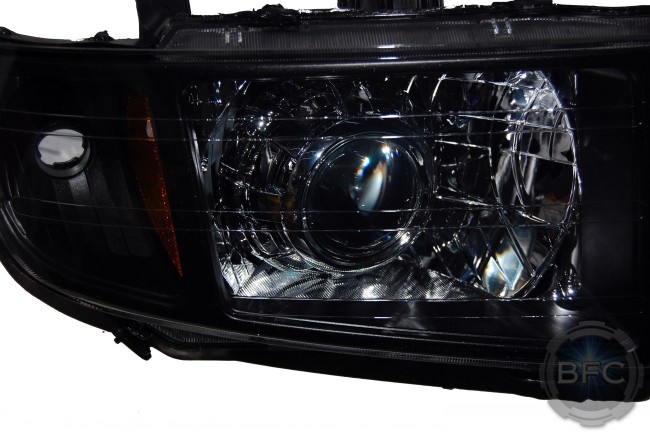 2012 Honda Ridgeline Black & Chrome D2S HID Projector Headlights