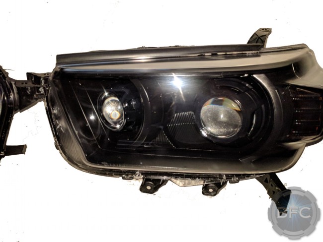 2010-2013 Toyota 4Runner Quad Black HID Projector Headlights