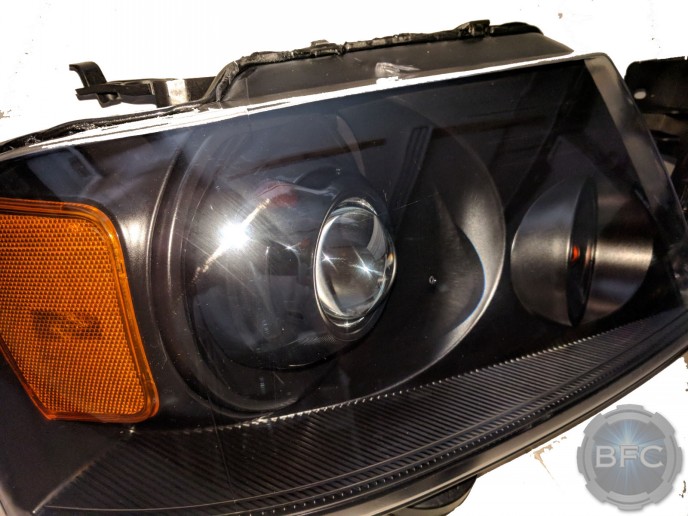2004-2008 Ford F150 All Black Projector HID Custom Headlights