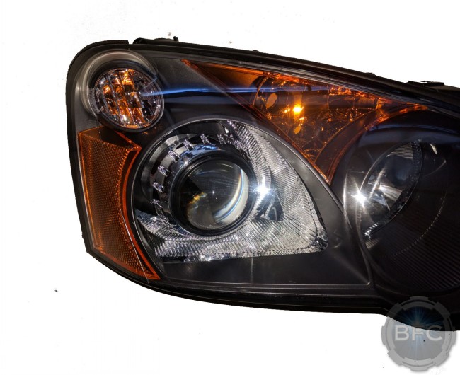2004 Subaru WRX Stock Amber Chrome HID Projector Retrofit Custom Headlights