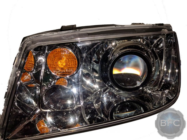 2003 VW Jetta Chrome D2S HID Projector Retrofit Custom Headlights