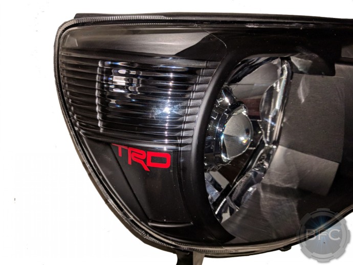2011 Toyota Tacoma TRD Black & Chrome HID Projector Headlights