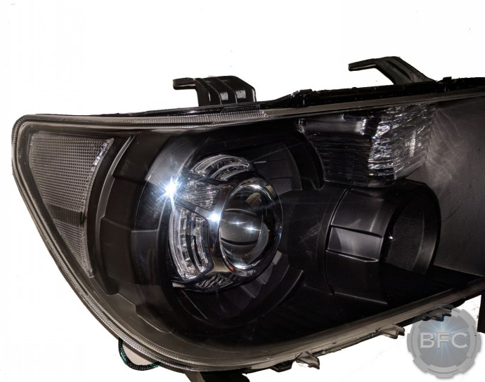2008 Toyota Tundra Black & Chrome HID LED Projector Headlights