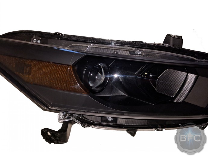 2010 Honda Accord All Black Everything HID Projector Retrofit Headlights