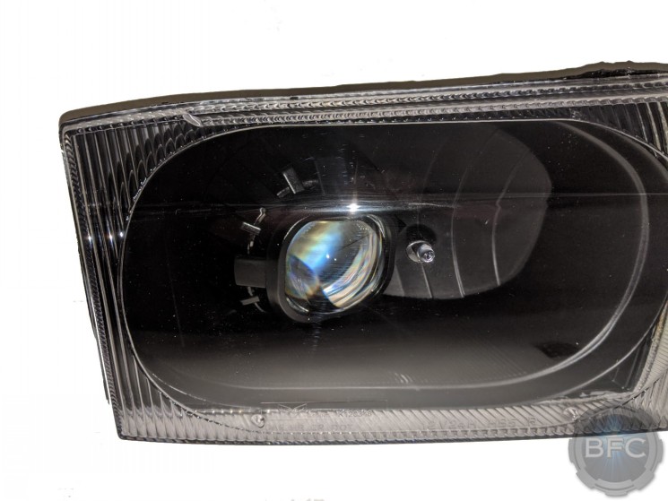 99-04 Ford Super Duty All Black HID Projector Custom Headlights