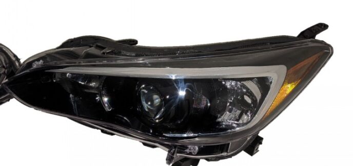 2017-2020 Subaru Crosstrek Custom Black & Chrome LED Projector Headlights