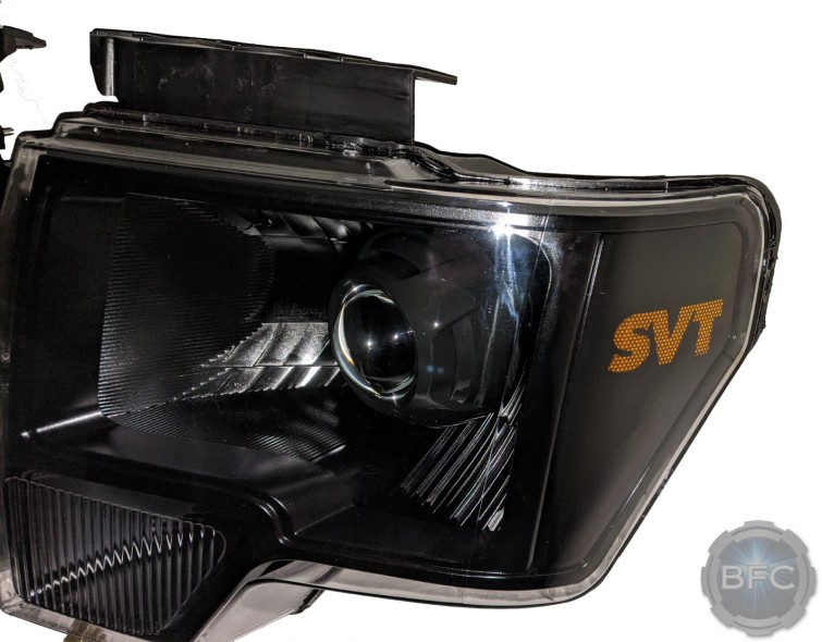 2012 Ford F150 Raptor Black Projector SVT Headlights
