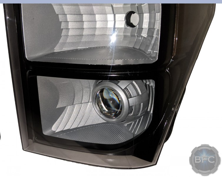2016 Ford Superduty F350 Black & Ingot Silver HID Projector Headlights
