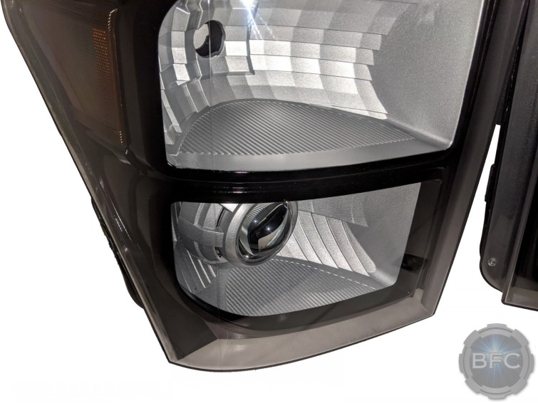 2016 Ford Superduty F350 Black & Ingot Silver HID Projector Headlights