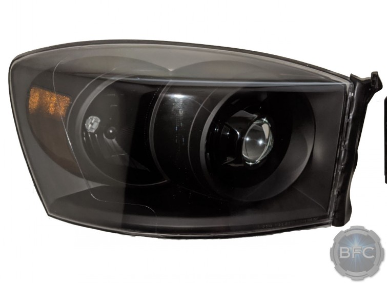 2008 Dodge Ram Custom All Black Projector Headlights