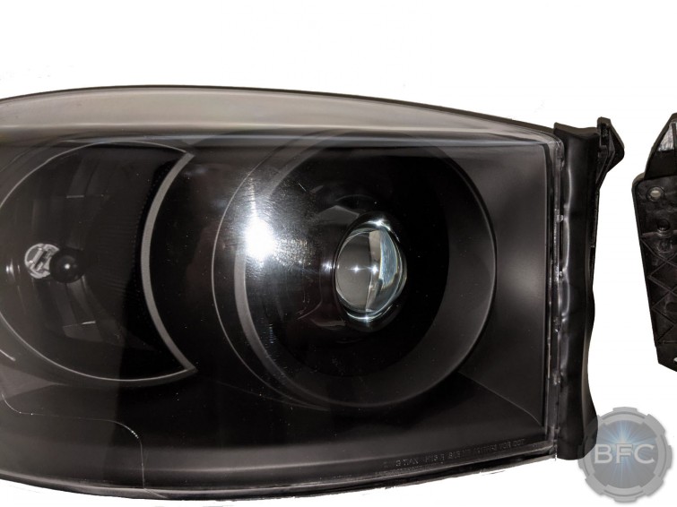 2008 Dodge Ram Custom All Black Projector Headlights