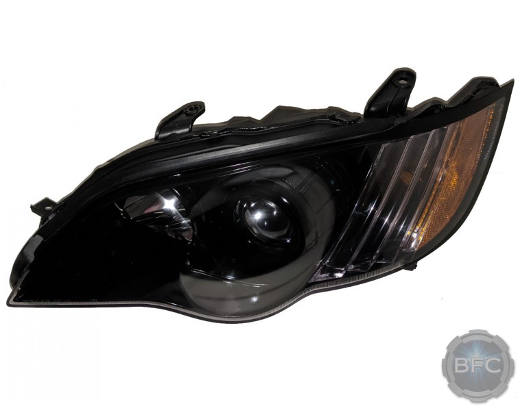 2009 Subaru Legacy Black Custom Headlights