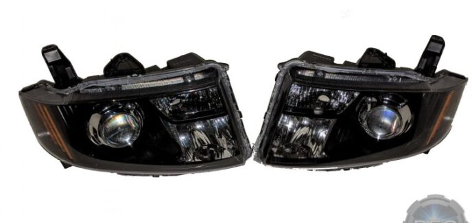 2009-2011 Honda Element Black & Chrome Projector Headlights