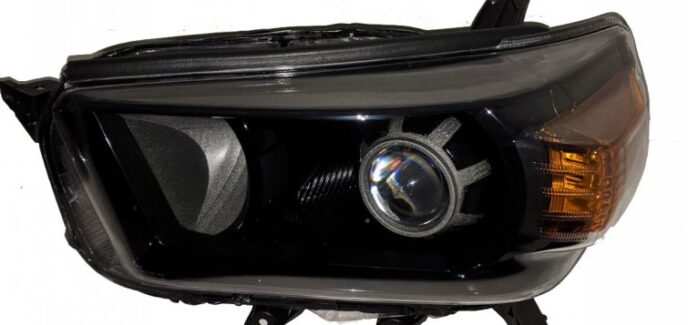 2010 Toyota 4Runner Black & Silver Custom Projector Headlights