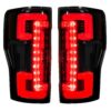 17-19 Ford Superduty Recon DARK SMOKED RED LED Tail Lights