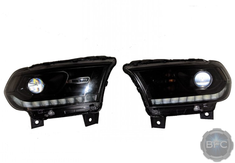 2014 Dodge Durango All Black MLED LED Retrofit Headlights