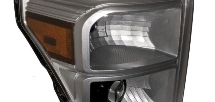2015 Ford F250 Ignot Silver & Black Projector Retrofit Headlights