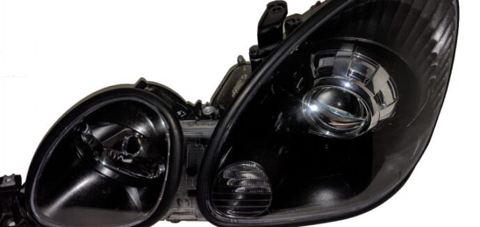 1998 Lexus GS300 Black Chrome HID Projector Headlights Retrofit