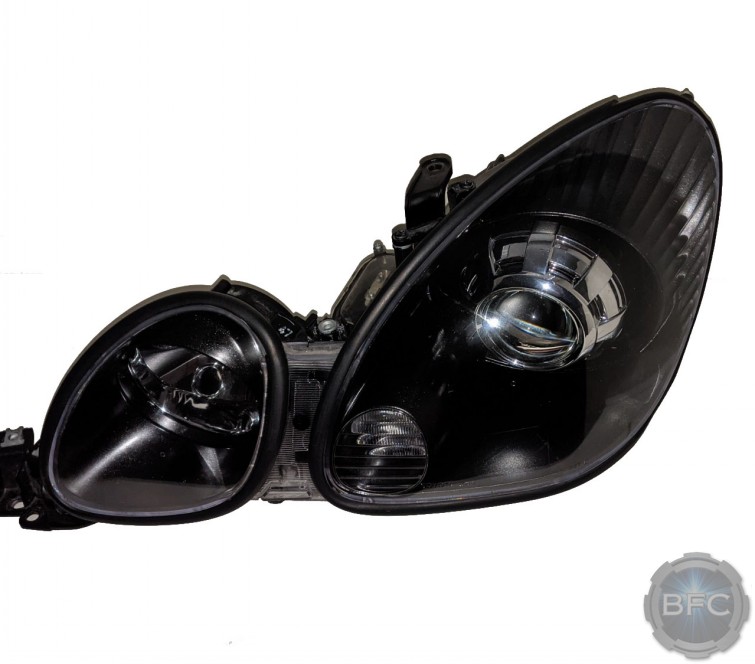 1998 Lexus GS300 Black Chrome HID Projector Headlights Retrofit