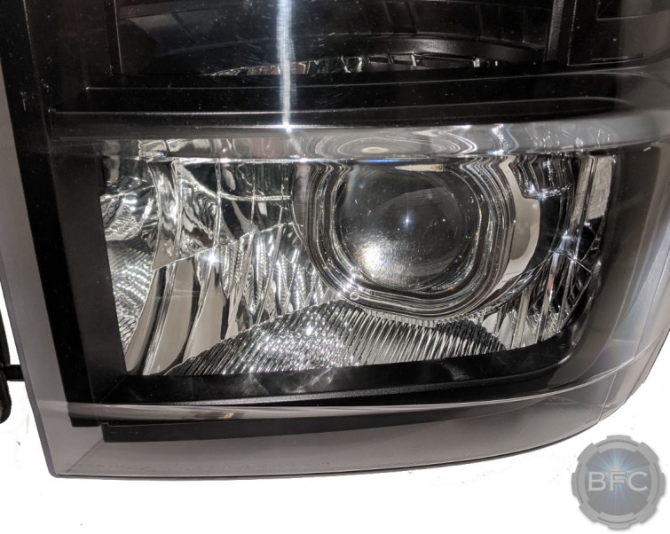 2013 Ford E350 Van black Chrome Projector Headlights Custom Retrofit