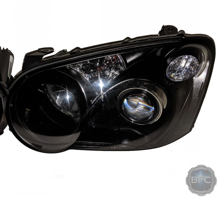 04-05 Subaru WRX Black Chrome Smooth Projector Headlights