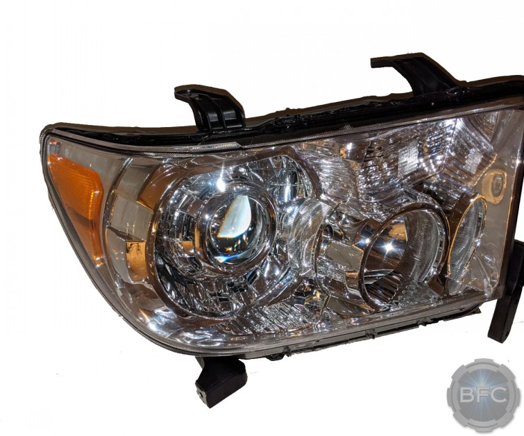 07-13 Toyota Tundra Custom HID Projector Chrome Retrofit Headlights