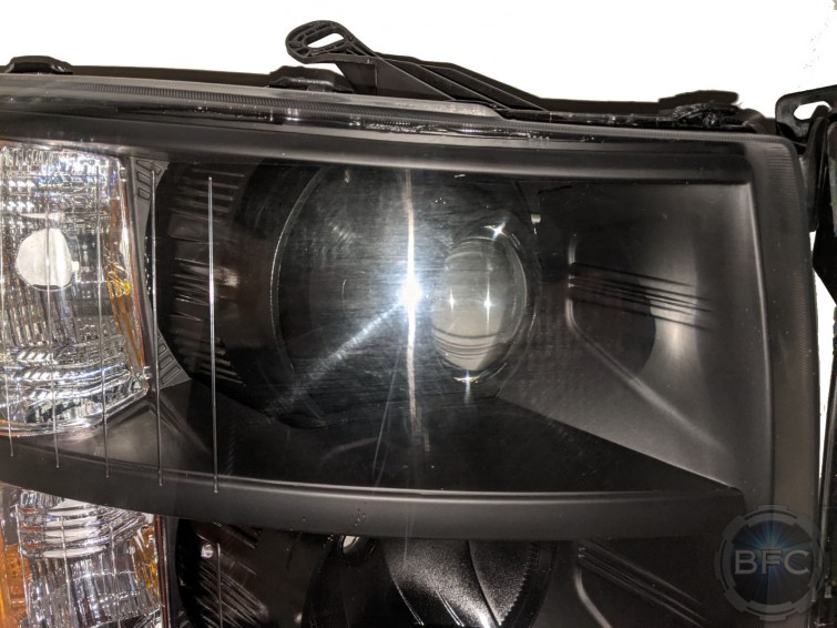 2013 Chevy Silverado Black Custom Projector Headlights Conversion