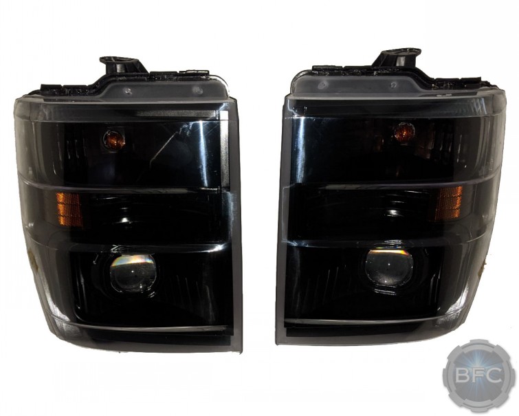 2009 Ford E250 Van Custom All Black Projector Headlights