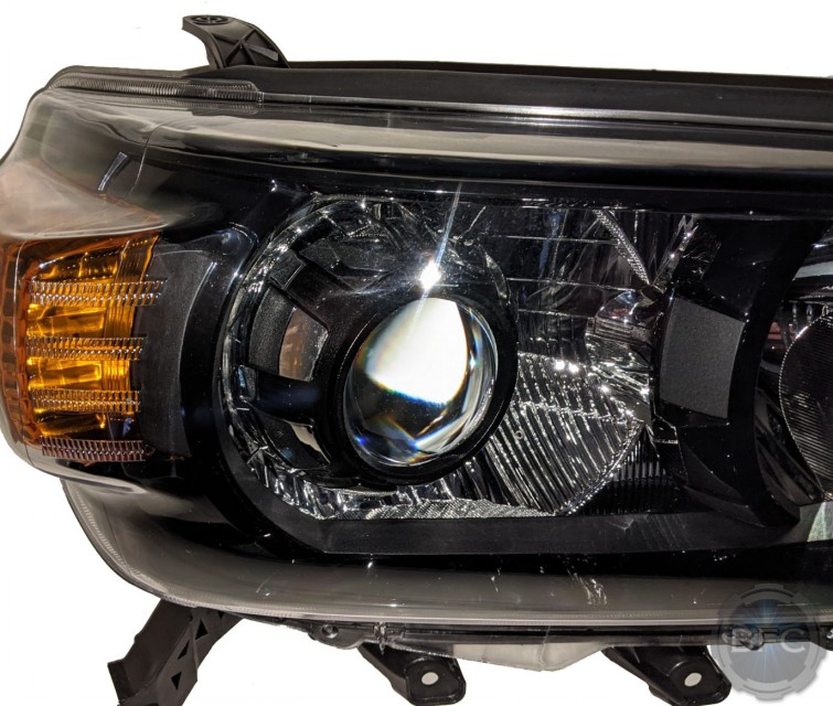 2013 Toyota 4Runner Black & Chrome HID Projector Custom Retrofit Headlights