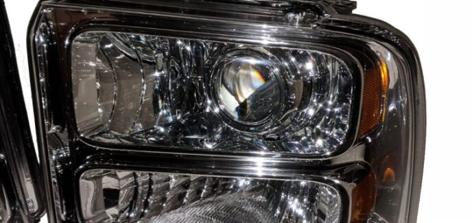 2005 Ford F350 Super Duty Chrome HID Projector Retrofit Headlights