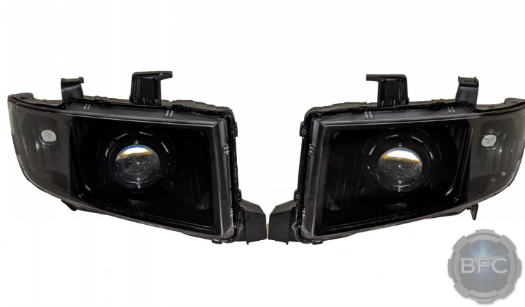 2014 Honda Ridgeline Black D2S Custom Retrofit Headlights