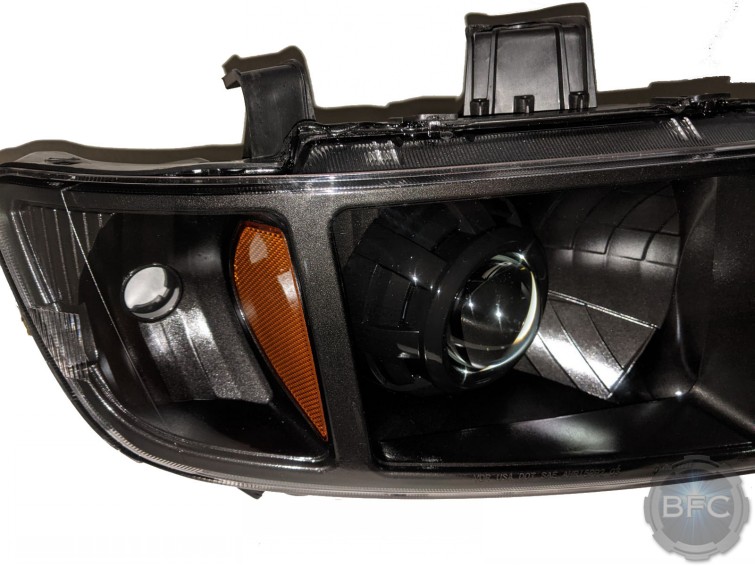 2014 Honda Ridgeline Black D2S Custom Retrofit Headlights